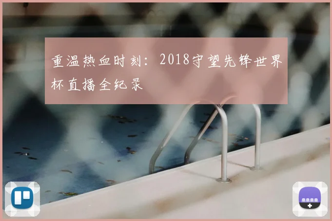 重温热血时刻：2018守望先锋世界杯直播全纪录
